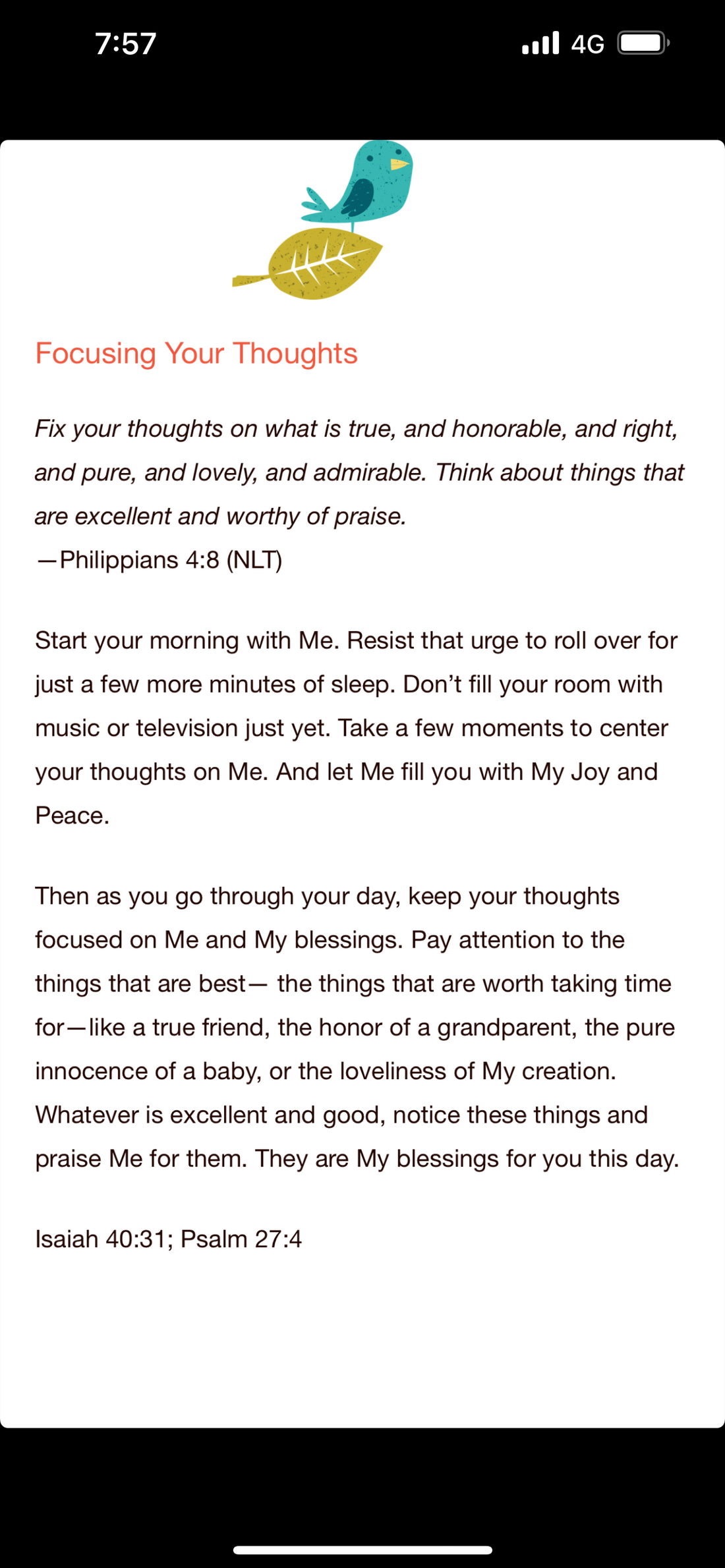 FOCUSING YOUR THOUGHTS