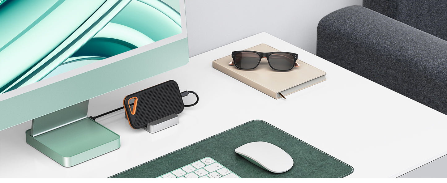 🚀 Supercharge Your iMac – Minisopuru USB-C Hub with SSD Support (2021–2024 Models)