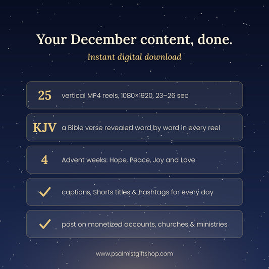 25 Days of Advent — Christmas Verse Reels