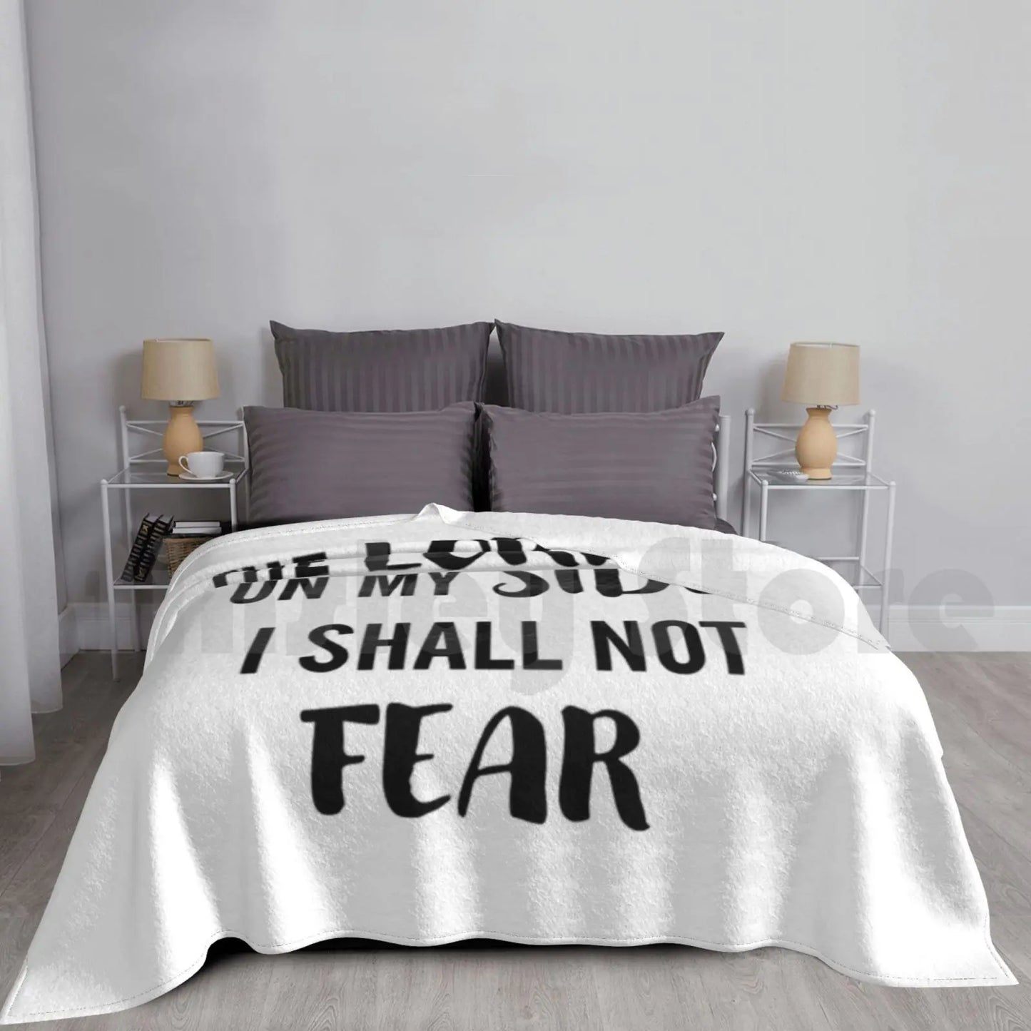 Thou Shall Not Fear Blanket – Inspirational Bible Verse & God’s Love in Every Thread ✝️💖