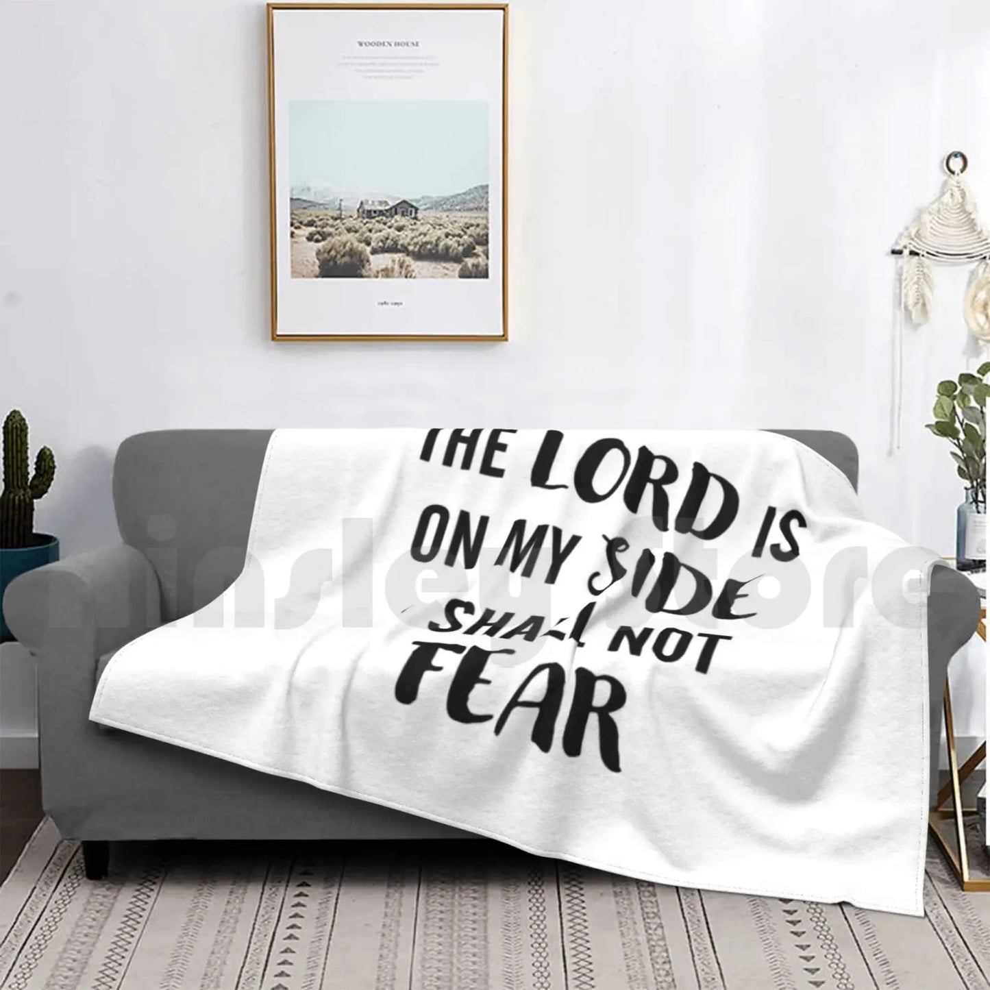 Thou Shall Not Fear Blanket – Inspirational Bible Verse & God’s Love in Every Thread ✝️💖