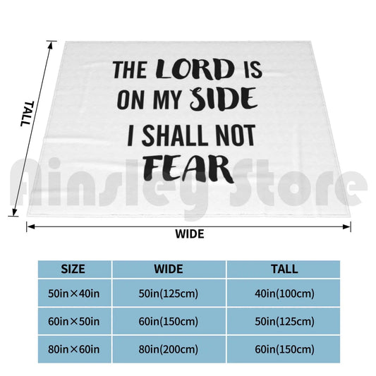 Thou Shall Not Fear Blanket – Inspirational Bible Verse & God’s Love in Every Thread ✝️💖