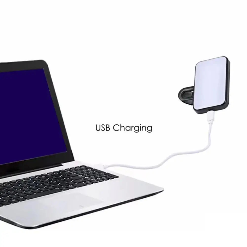💡✨ "Your Pocket Glow-Up!" – Clip-On LED Selfie Light for Phone, Laptop, iPad & More!