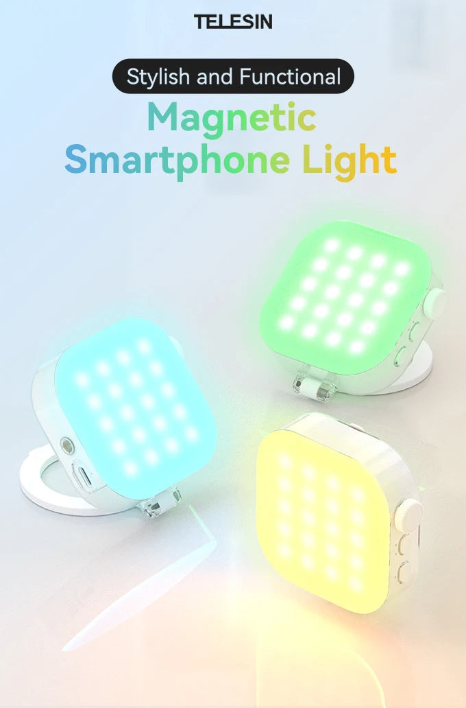🔥 "Glow Up Anywhere!" — TELESIN Magnetic Selfie Light with 60 LEDs for iPhone, iPad, Laptop & More!