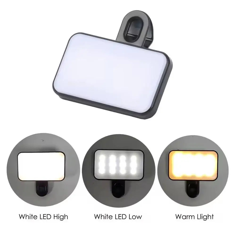 💡✨ "Your Pocket Glow-Up!" – Clip-On LED Selfie Light for Phone, Laptop, iPad & More!