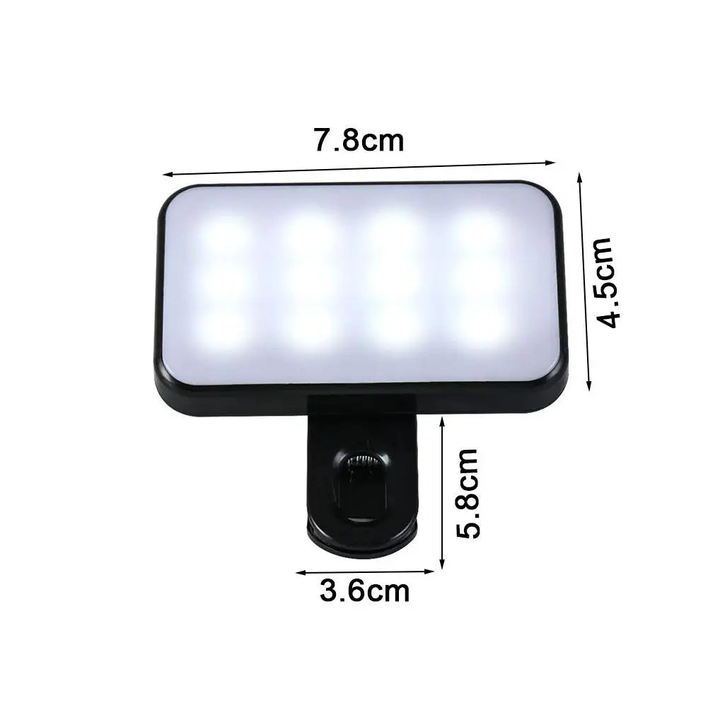 💡✨ "Your Pocket Glow-Up!" – Clip-On LED Selfie Light for Phone, Laptop, iPad & More!
