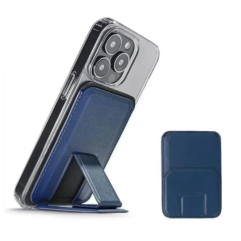 Strong Magnetic Leather Wallet for MagSafe – Premium iPhone Accessory with Card Holder Stand!