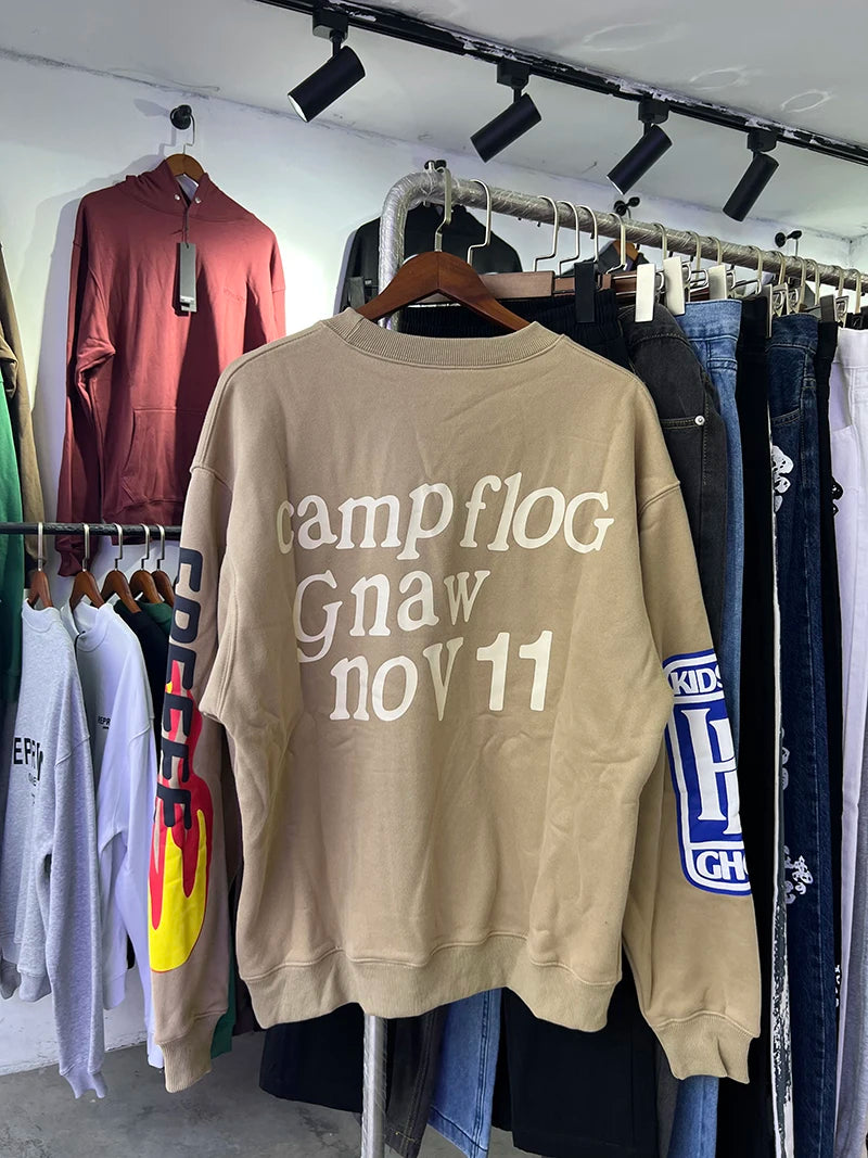 ❄️🔥 "Sunday Limit" Foam Print Kanye West-Inspired Sweatshirt