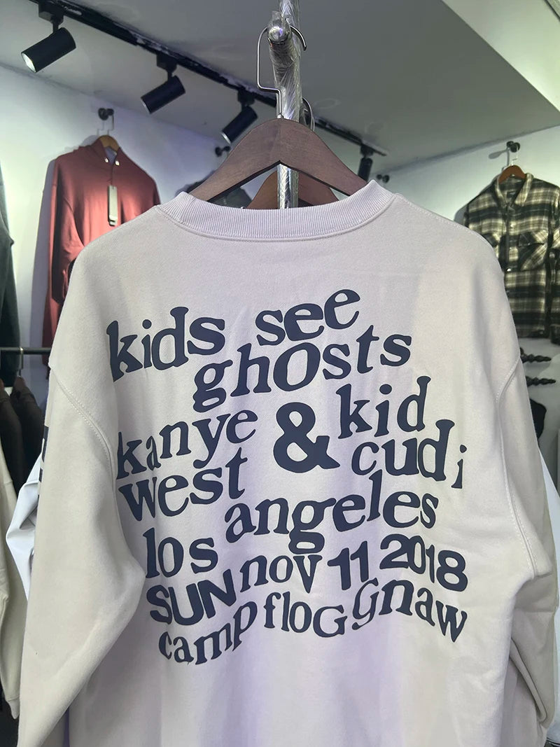 ❄️🔥 "Sunday Limit" Foam Print Kanye West-Inspired Sweatshirt