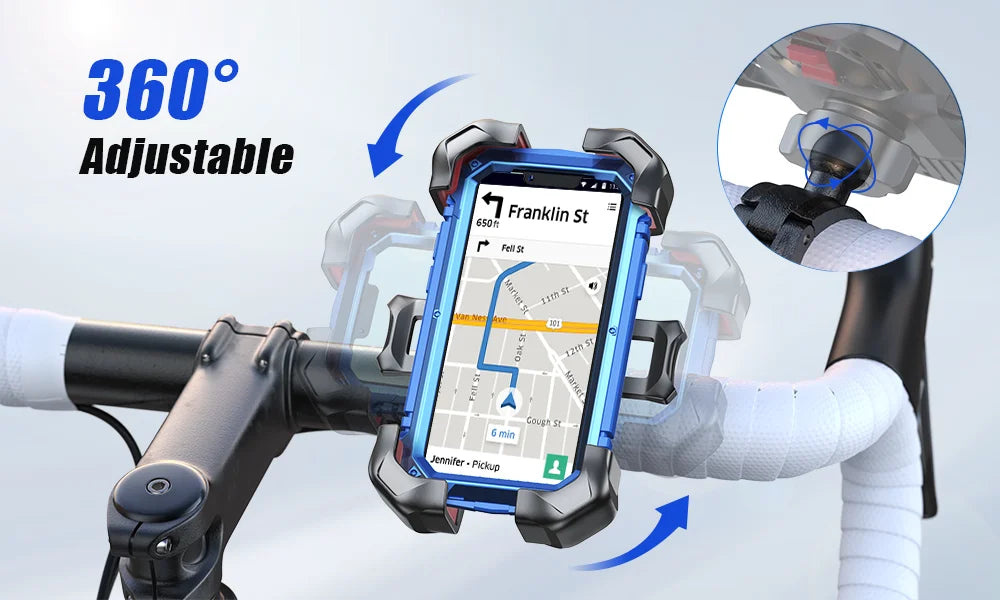 🚴 Ride Smarter, Not Harder! — Joyroom 360° Bike Phone Holder
Universal Shockproof Bracket for 4.7–7” Phones | GPS & Navigation Ready