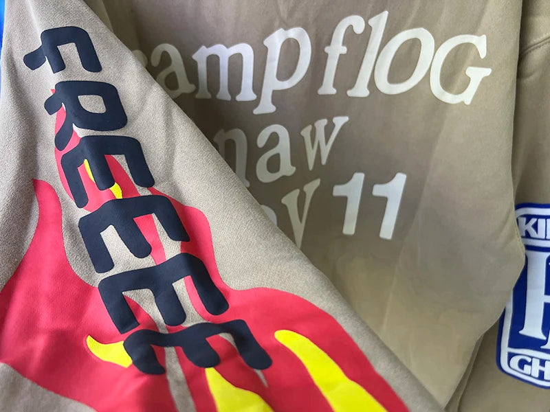 ❄️🔥 "Sunday Limit" Foam Print Kanye West-Inspired Sweatshirt