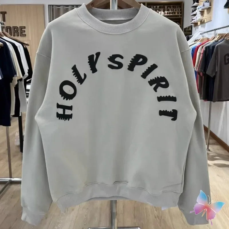 ❄️🔥 "Sunday Limit" Foam Print Kanye West-Inspired Sweatshirt