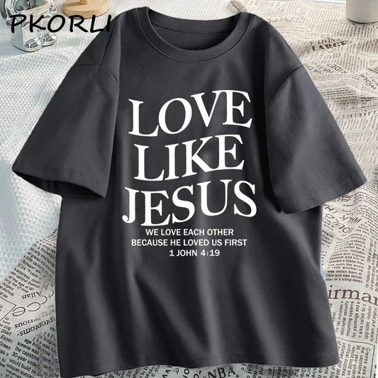💖 Love Like Jesus – Faith-Based Christian T-shirt | Spread His Love in Style! 🙏