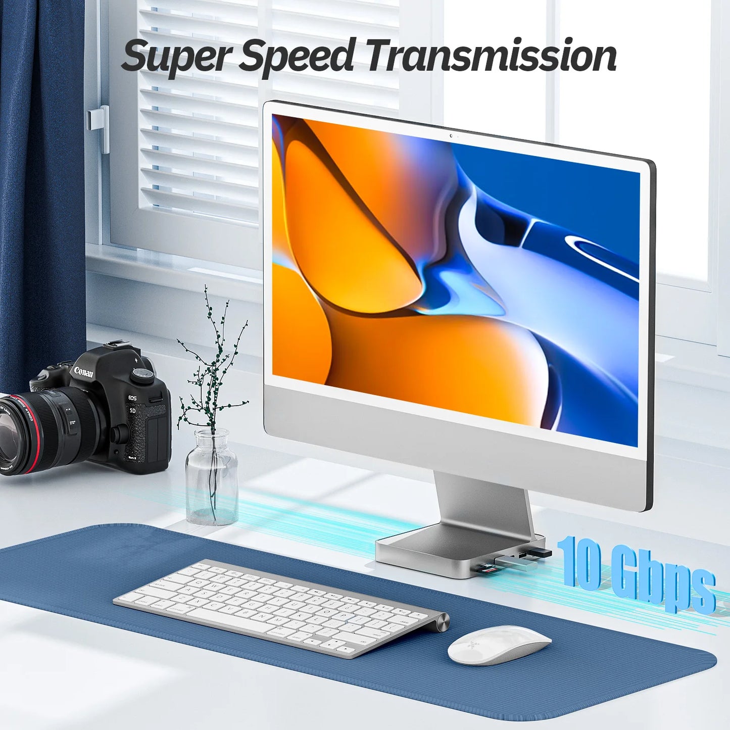 🚀 Supercharge Your iMac – Minisopuru USB-C Hub with SSD Support (2021–2024 Models)