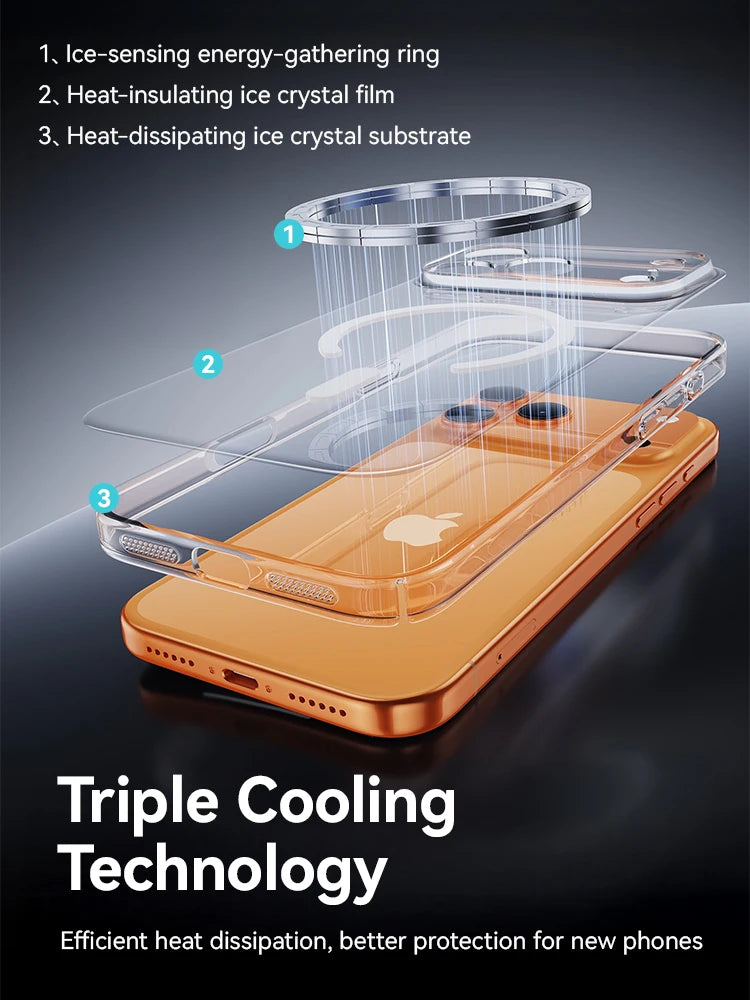 Joyroom Magnetic Case for iPhone 17/16 Pro Max – Anti-Yellow Transparent Cover