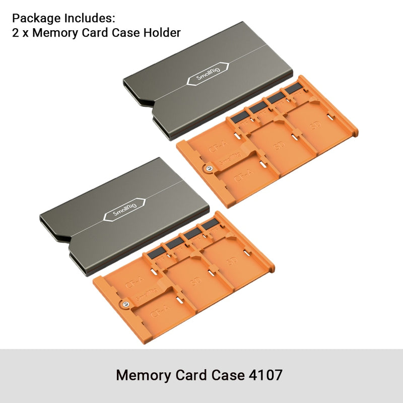 SmallRig Memory Card Case Holder Memory Card Storage Holder Anti-Shock Anti-Fall and Scratch DSLR Camera Rig 2832