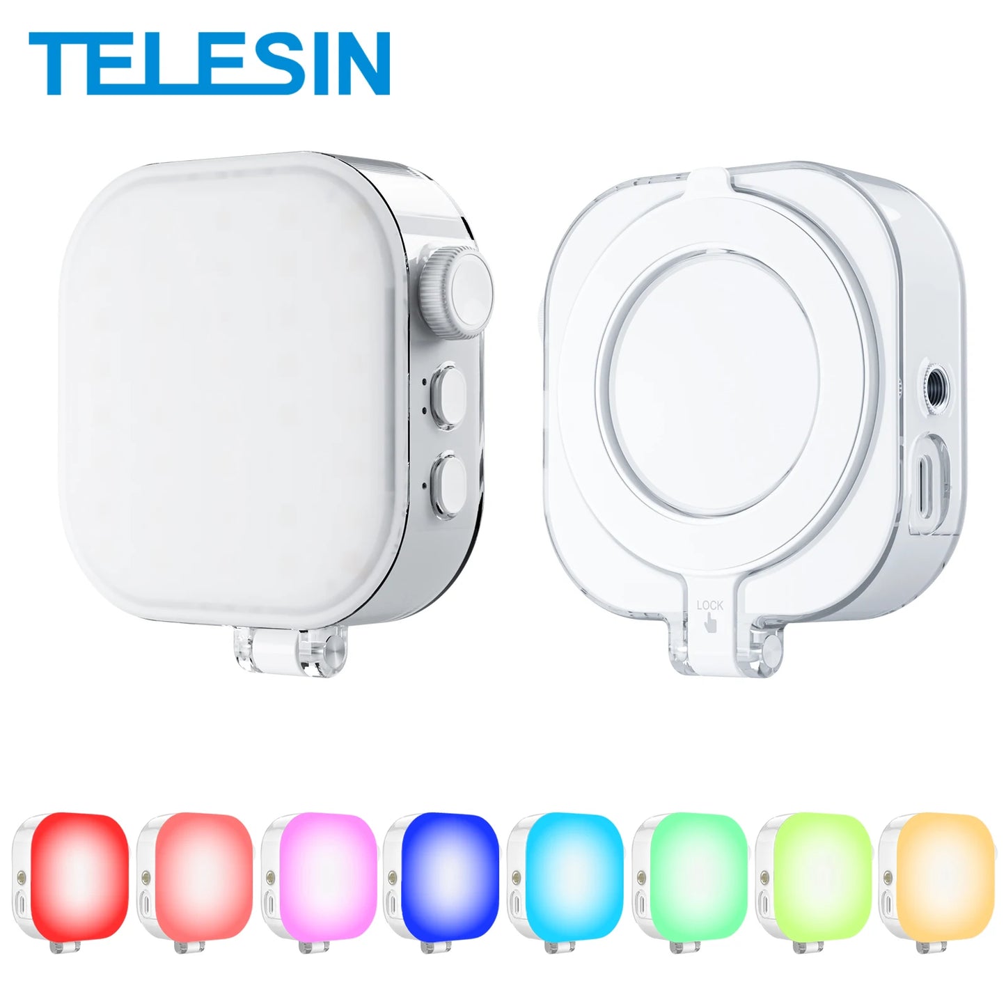 🔥 "Glow Up Anywhere!" — TELESIN Magnetic Selfie Light with 60 LEDs for iPhone, iPad, Laptop & More!
