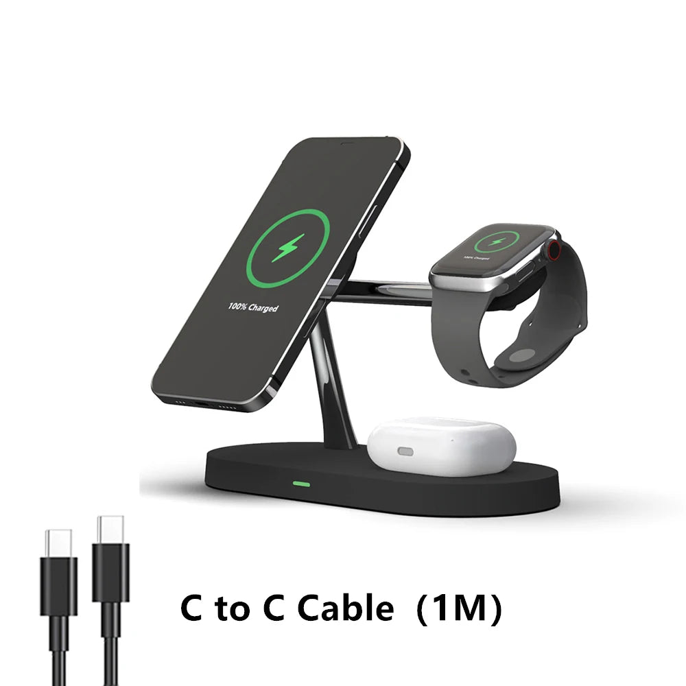 🔋 Charge Like Royalty — The Ultimate 3-in-1 Wireless Charger for Apple Lovers! 👑⚡