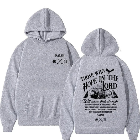 ✝️ Stay Warm in Faith – Y2K Jesus Letter Print Hoodie 🔥