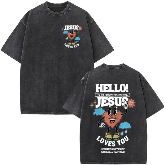 🙌 Washed Vintage Christian Tee – Bold Faith Meets Retro Vibes