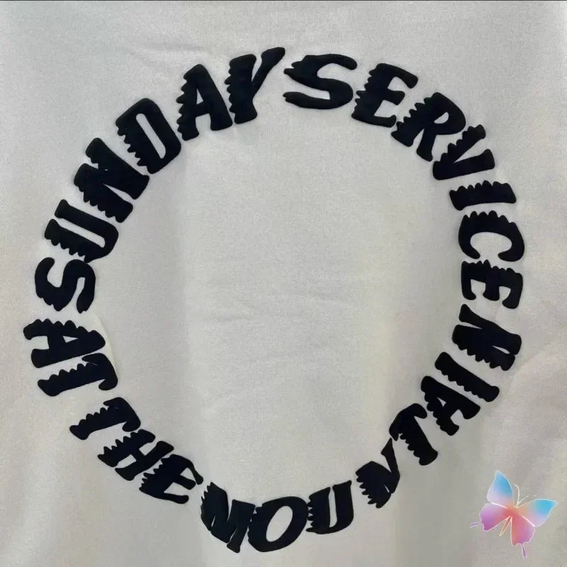 ❄️🔥 "Sunday Limit" Foam Print Kanye West-Inspired Sweatshirt