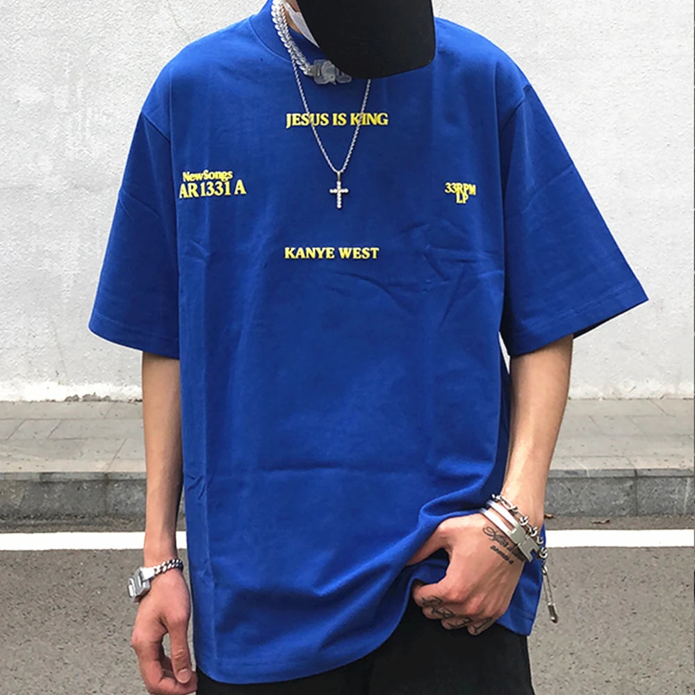 🔥 Frog Drift x Kanye West "Jesus Is King" Oversized Tee – Streetwear Meets Faith!