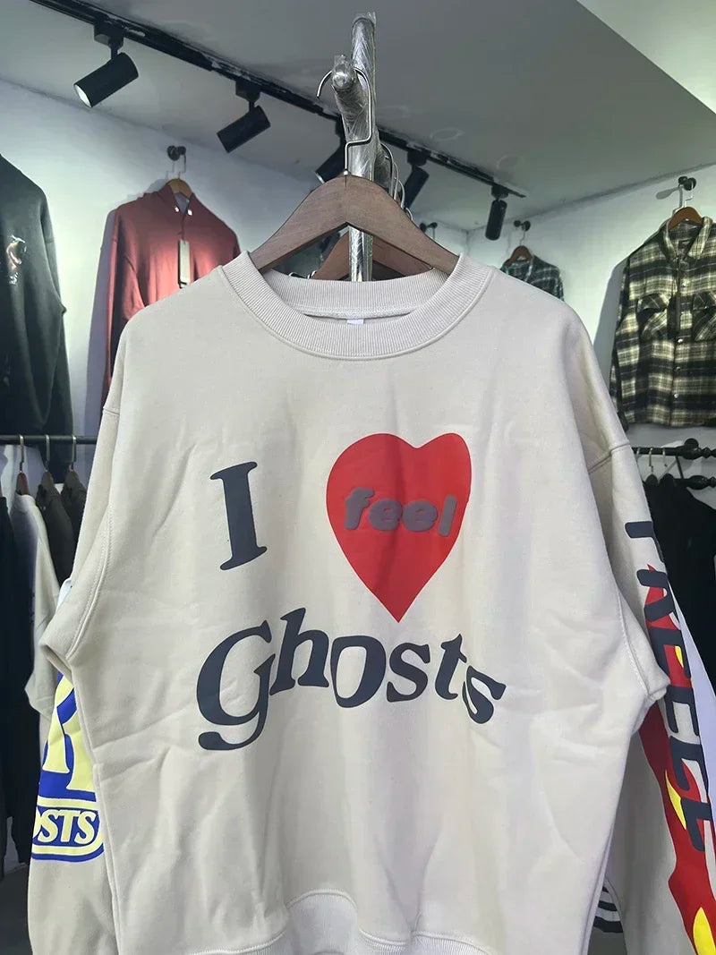 ❄️🔥 "Sunday Limit" Foam Print Kanye West-Inspired Sweatshirt
