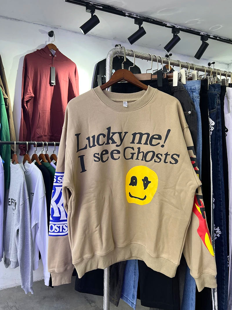 ❄️🔥 "Sunday Limit" Foam Print Kanye West-Inspired Sweatshirt