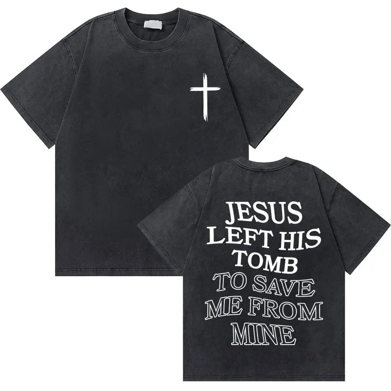 🔥 Washed Vintage “God Loves You” Tee – The Good News You Can Wear!