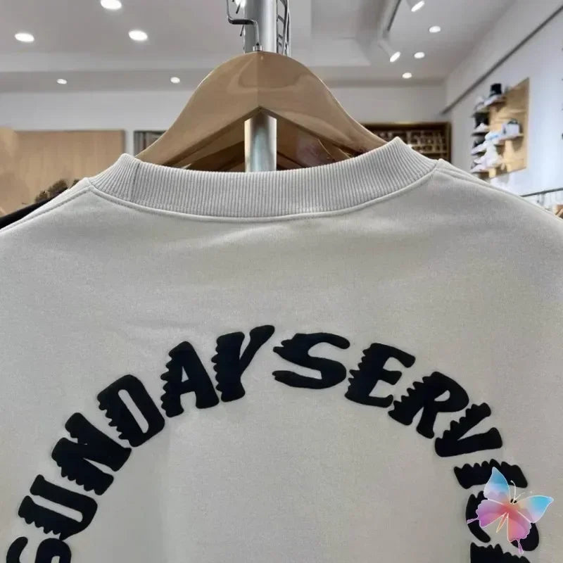 ❄️🔥 "Sunday Limit" Foam Print Kanye West-Inspired Sweatshirt