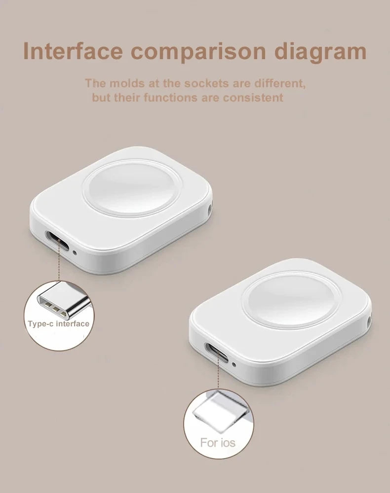 Charge in Style: Magnetic Wireless Charger for Apple Watch – Fast, Portable, Reliable!