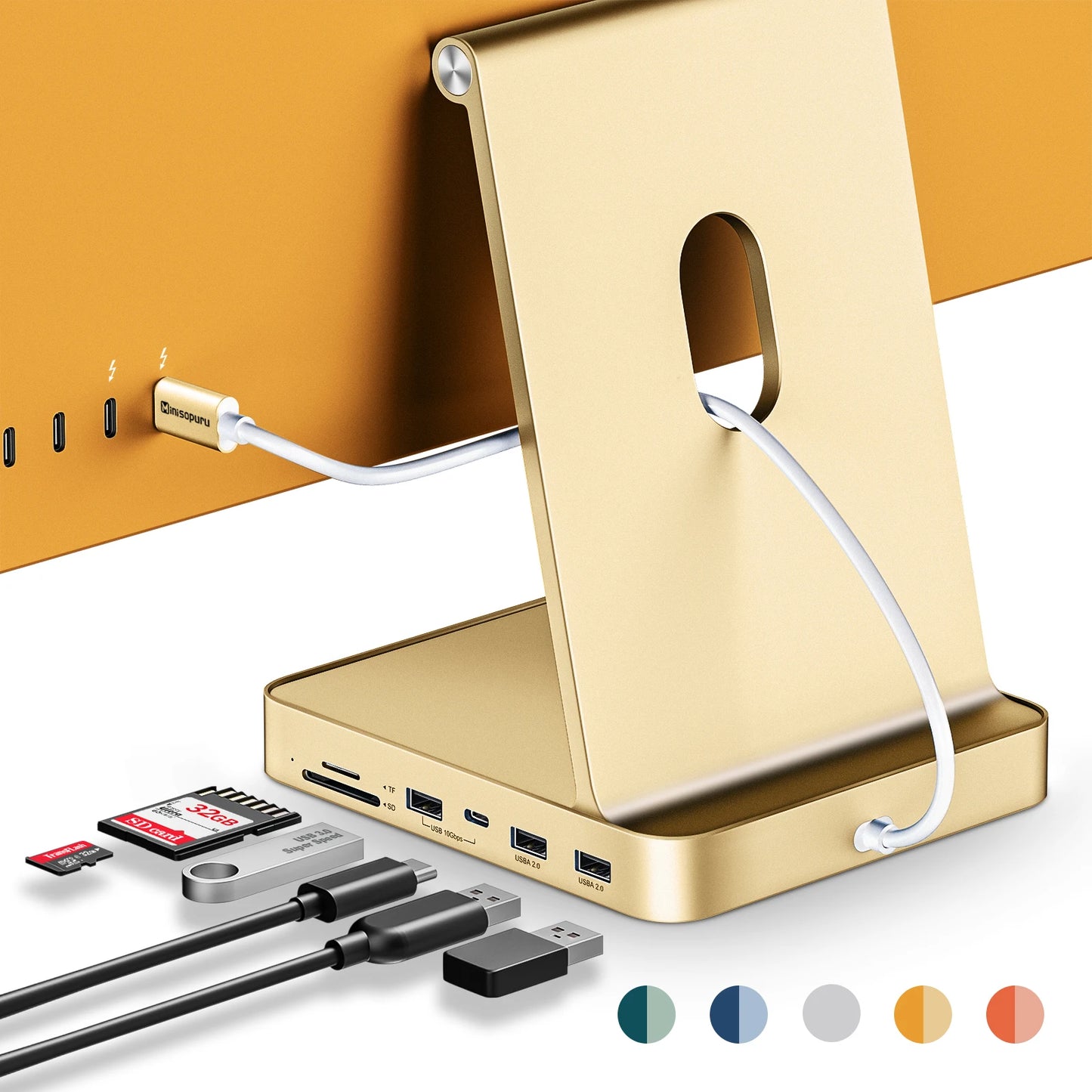 🚀 Supercharge Your iMac – Minisopuru USB-C Hub with SSD Support (2021–2024 Models)