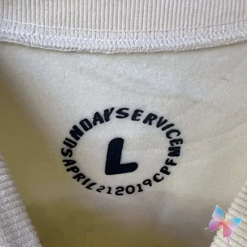 ❄️🔥 "Sunday Limit" Foam Print Kanye West-Inspired Sweatshirt