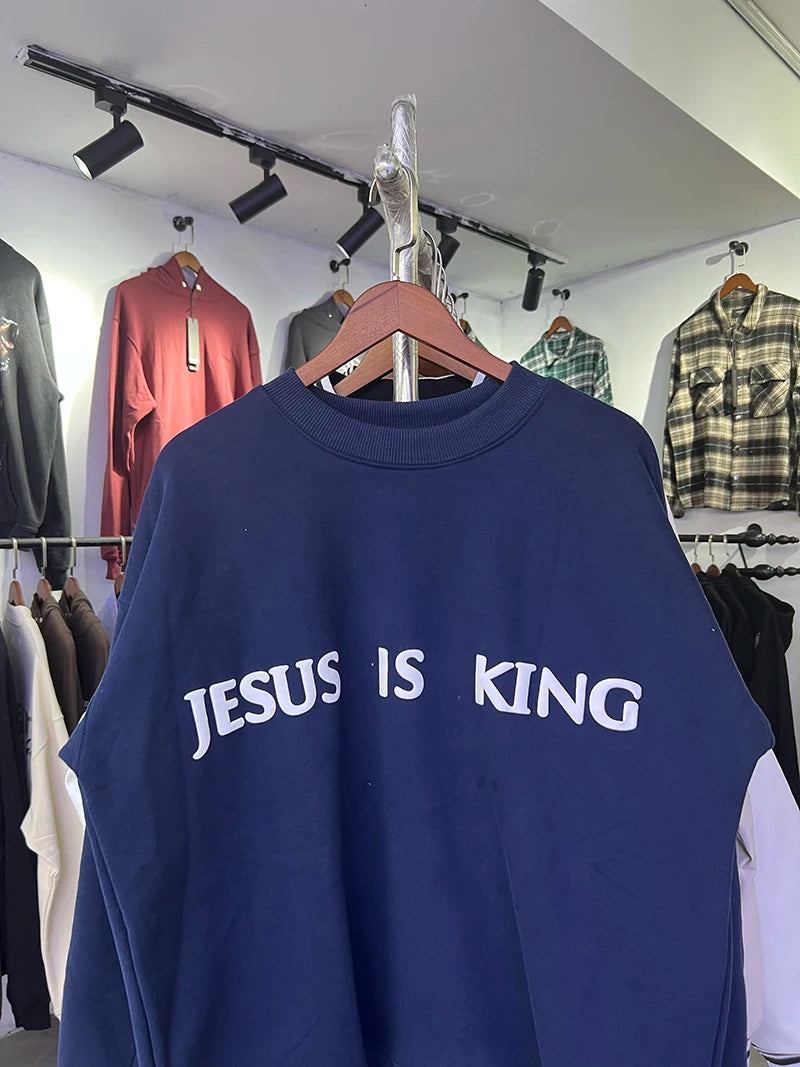 ❄️🔥 "Sunday Limit" Foam Print Kanye West-Inspired Sweatshirt