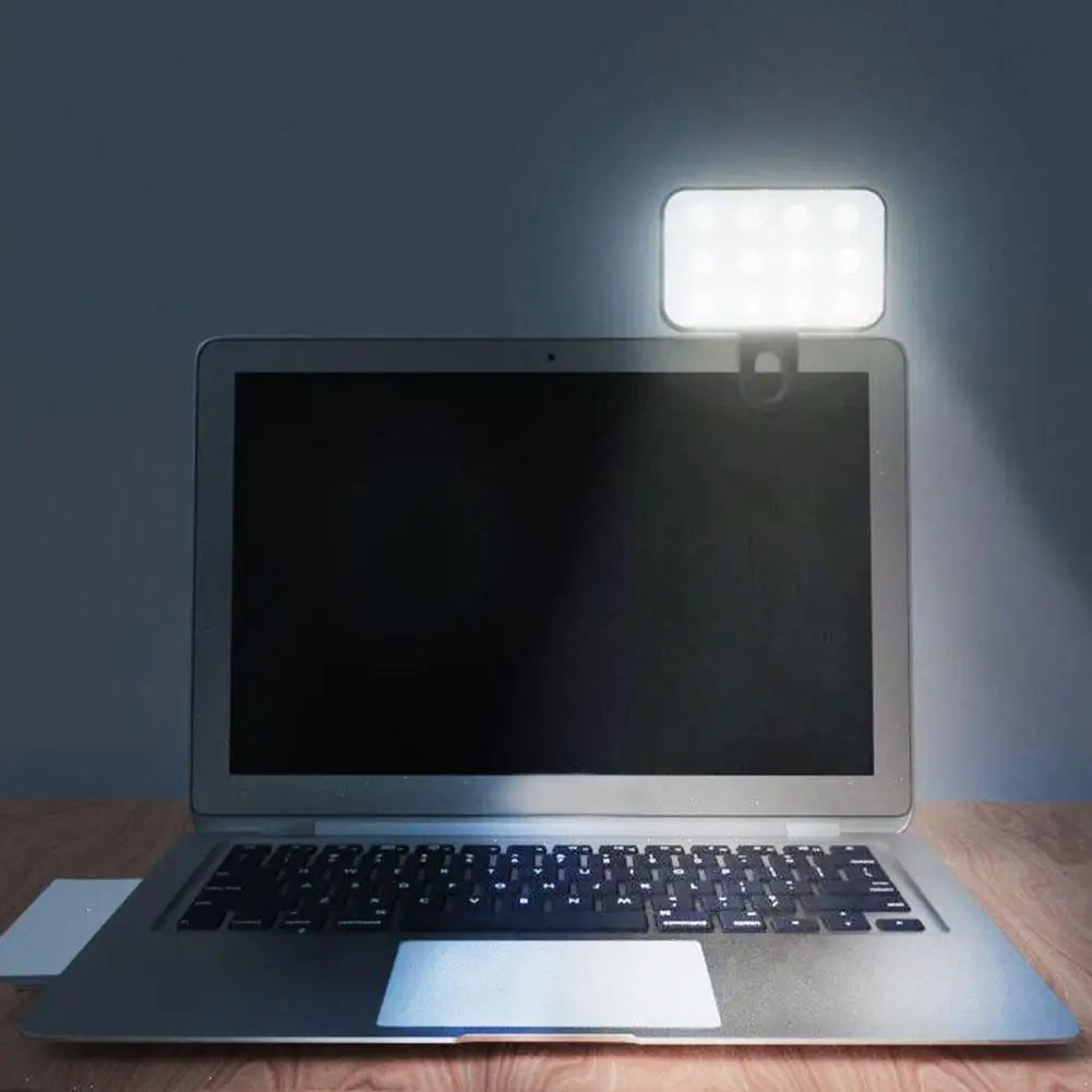 💡✨ "Your Pocket Glow-Up!" – Clip-On LED Selfie Light for Phone, Laptop, iPad & More!