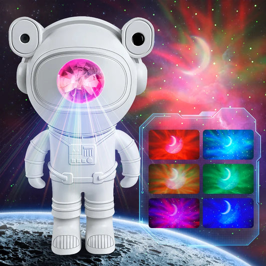 🌟 Kids' Astronaut Galaxy Projector Night Light – 360° Magic with Remote Control!