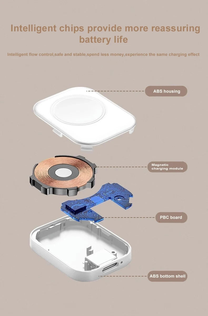 Charge in Style: Magnetic Wireless Charger for Apple Watch – Fast, Portable, Reliable!
