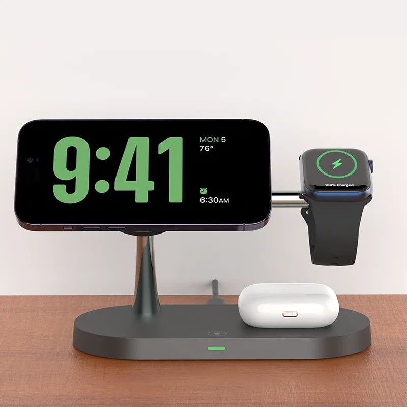 🔋 Charge Like Royalty — The Ultimate 3-in-1 Wireless Charger for Apple Lovers! 👑⚡