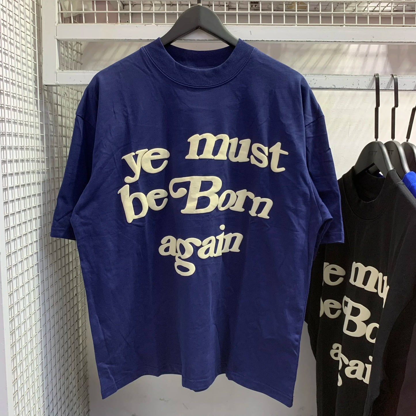 🌱 “Ye Must Be Born Again” Puff Print Tee – CPFM-Inspired Green Edition