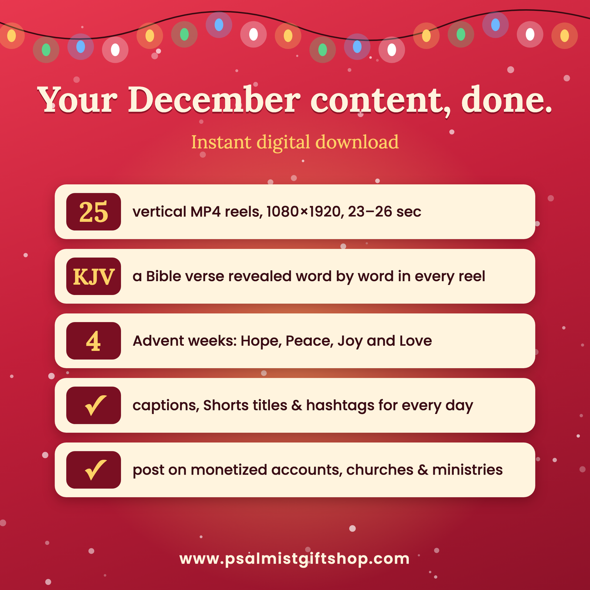 The Christmas Bundle — Reels, Devotional & Album