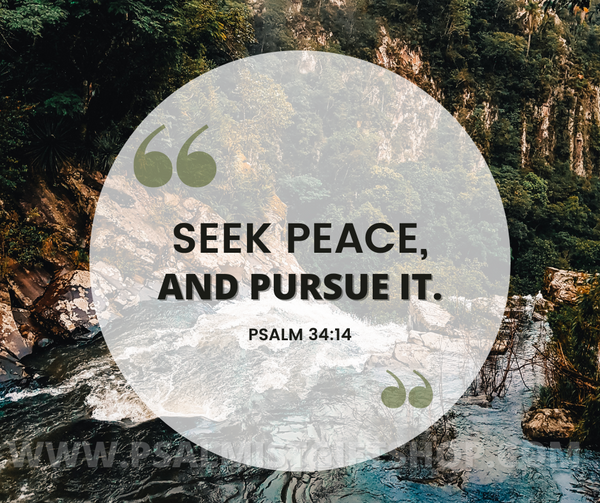 Psalm 34 14 Embracing Peace Through Righteous Living Psalmistgiftshop
