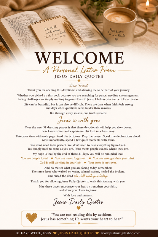 31 Days With Jesus A Premium 31-Day Christian Devotional (Digital PDF)