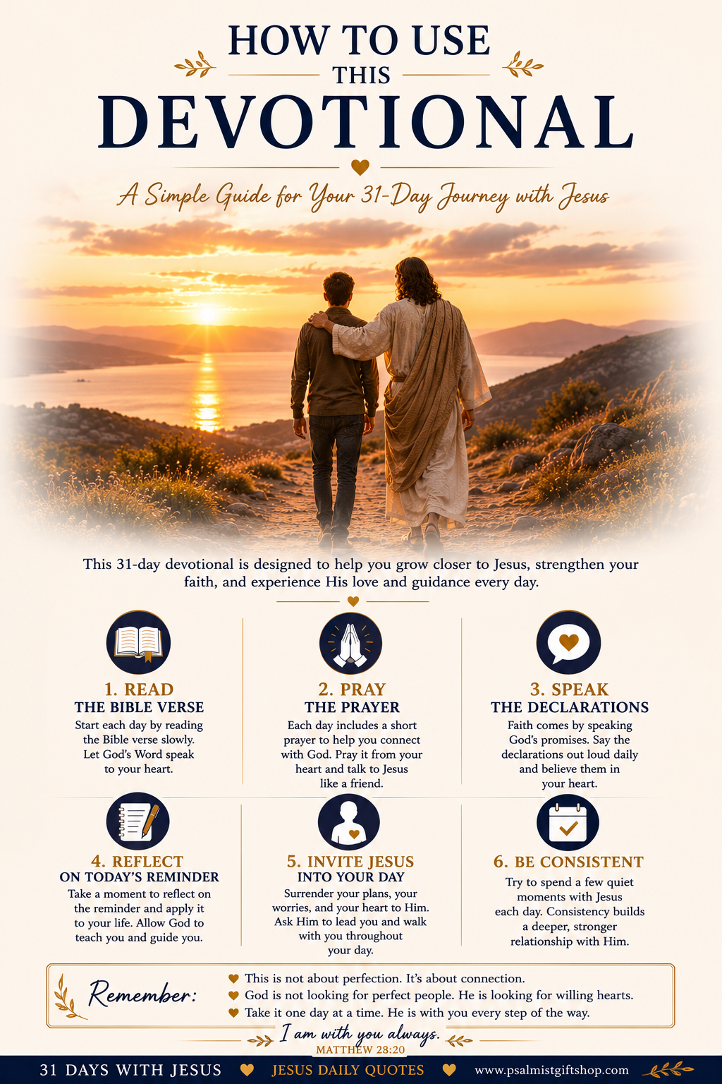 31 Days With Jesus A Premium 31-Day Christian Devotional (Digital PDF)