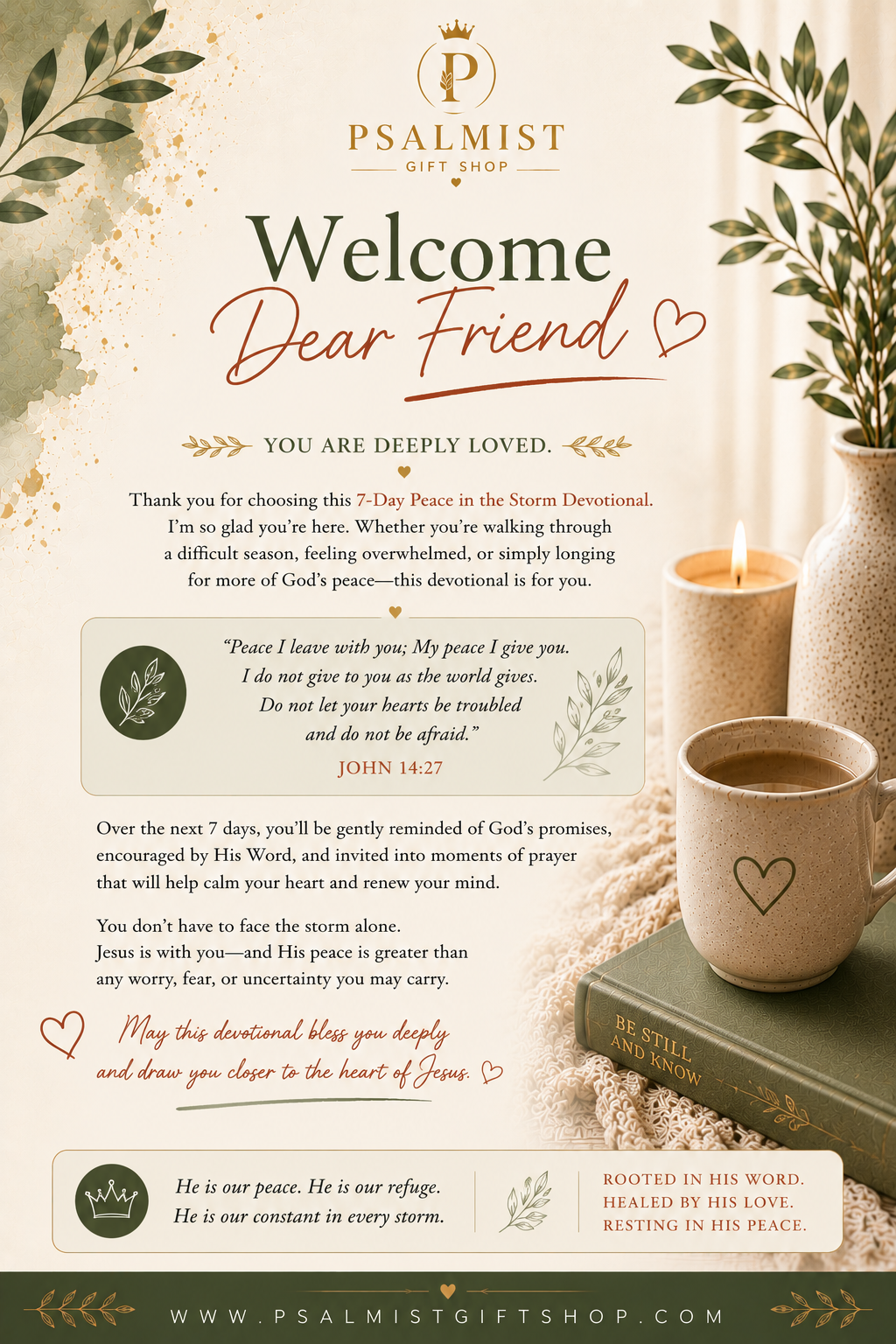 7-Day Peace in the Storm Devotional | Christian Digital Download