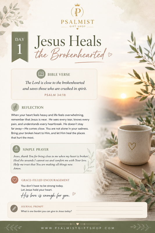 7-Day Healing & Grace Devotional — Jesus-Centered PDF (Digital Download)