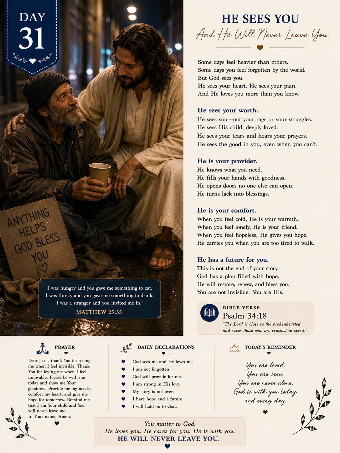 31 Days With Jesus A Premium 31-Day Christian Devotional (Digital PDF)