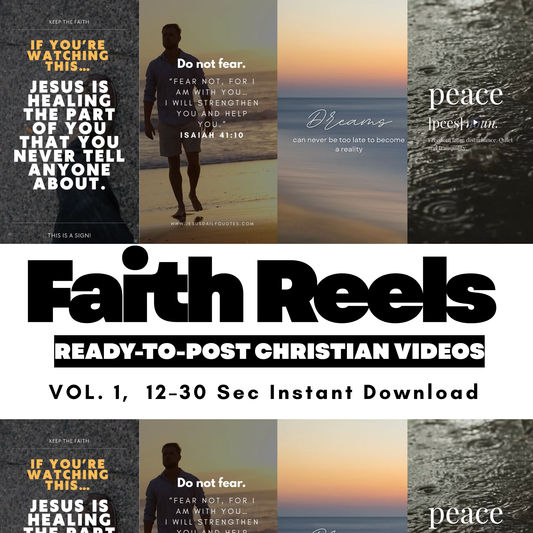 Faith Reels Pack | Christian Social Media Video Templates (12–30 Sec)