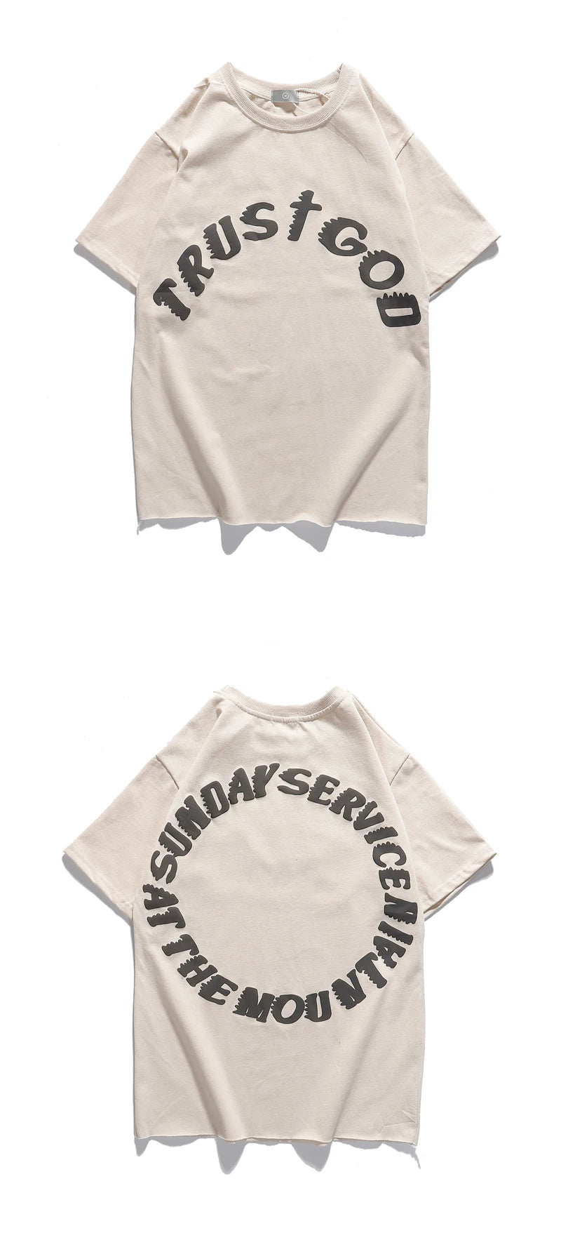 🙌 Vintage Vibes, Holy Hype – Sunday Service Kanye West-Inspired Oversized Tee