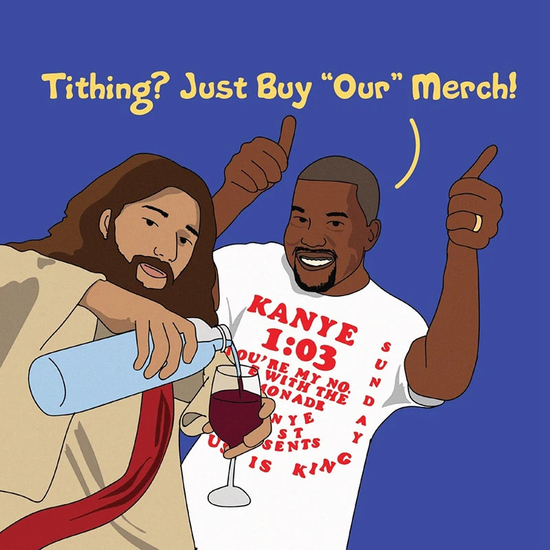 🙌 Vintage Vibes, Holy Hype – Sunday Service Kanye West-Inspired Oversized Tee