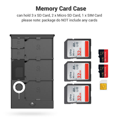 SmallRig Memory Card Case Holder Memory Card Storage Holder Anti-Shock Anti-Fall and Scratch DSLR Camera Rig 2832